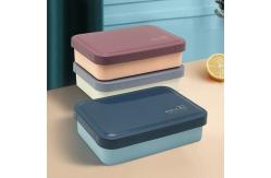 China Three Compartment Sealed Plastic Lunch Box 1250ML For Student supplier