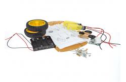 China 2WD Line Tracing Smart Car Chassis With Speed Encoder Strong Magnetism Motor supplier