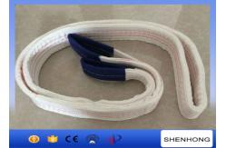 China Double Layer Overhead Line Construction Tools Polyester Flat Webbing Sling Double Eyes supplier