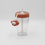Leak Proof Screw Lid Single Wall BPA Free Plastic Tritan Material Drinking Water Bottle for sale