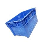 Stackable Turnover Nestable Plastic Crate 600X400mm HDPE For Port