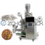 Tea Bag Packing Machine Marinade Tea Herbs Flower Spices Nylon Fabric Triangle Tea Bags Four Corners for sale