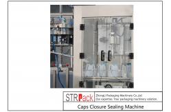 China Tracking Plastic Caps Closure Sealing Machine Bottle Neck Take Cap System supplier