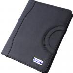 Waterproof A4 Leather Portfolio Case , Handheld Leather File Folder With Zipper