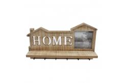 China Custom Wall Mounted Coat Rack Wall Hook Rack With Hanging Rails supplier