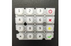 China Transparent Silicone Rubber Keyboard Keys Laser Etching Printing supplier