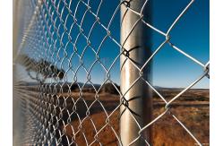 China 15M Chain Link Wire Mesh Fence Hot Dip Galvanized Diamond Roll supplier