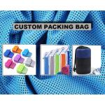 Custom Polyester Fabric Logo Ice Cool Sports Gym Microfiber Cooling Towel With Bottle for sale