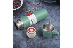 China Double Wall Insulation Ceramic Mug Cup 2 In 1 Tumbler 500ml supplier