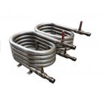 20P Spiral Coil Coaxial Heat Exchanger Convenient Oil Returning Smoothly for sale