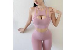 China Sexy Nylon Spandx Cross Back Yoga Bra OEM ODM For Women supplier