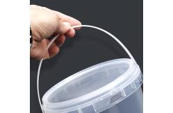 China 600ML Tamper Proof Cookie Bucket Plastic Food Container With Lid Handle 100% Material supplier