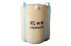 China Beige Circular 1 ton Food Grade FIBC with two handlings UV treated supplier