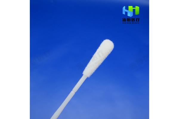 Single Use Medical Cotton Swab , Nose Throat Swab With Break Point