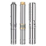 3.8'' Solar Deep Submersible Water Pump With MPPT Controller DC 24V for sale