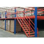 Storehouse Storage Mezzanine Structure Blue Red Coating Quick Installation for sale