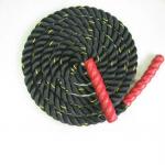 High Strength Heavy Fitness Ropes , Black Nylon Power Training Rope for sale