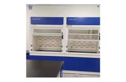 China Laboratory Steel Fume Hood Cupboard With Adjustable Speed Fan supplier