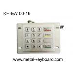 USB Port Industrial SS Metal Keypad / stainless steel keypad 16 Flat Key for sale