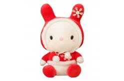China ODM Skin Friendly 20cm Snowflake Rabbit Plush Toy supplier
