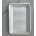 Disposable Black Plastic Pallets For Fresh Produce In Supermarkets Food-Grade Rectangular Disposable Plates For Vegetables And Fruits for sale