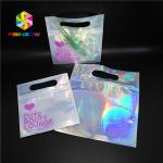 Bikini Garments Plastic Pouch Packaging Hologram 3d Material Stand Up Bag With Zipper