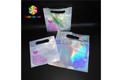 China Bikini Garments Plastic Pouch Packaging Hologram 3d Material Stand Up Bag With Zipper supplier