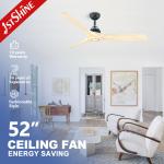 Wooden Blade Ceiling Fan with Remote Class A Energy Efficiency and Modern Design
