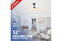 China Wooden Blade Ceiling Fan with Remote Class A Energy Efficiency and Modern Design supplier