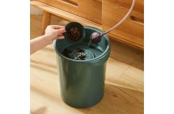 China Indoor Office Drawing Room Round Waste Segregation Plastic Dustbin supplier