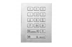 China Top Panel Mounting Door Access Keypad With 0.45mm Short Stroke supplier