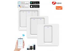China RF433Mhz Tuya Push Button 240V Zigbee Smart Switch Multi User Sharing supplier