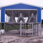 Q235B Galvanized Steel Structure Poultry House Bolts Connection Steel Chicken Houses for sale