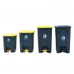 Manufacture of 50L Plastic Recycled Waste Bin With Drain Trash Can Outdoor Commercial Trash Can for sale