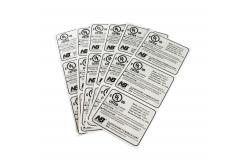 China Barcode CMYK Silver Sticker Label UV Resistant Printing Scratch Off Sticker Sheets supplier