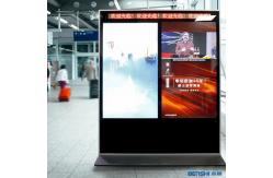 China Double Side Floor Standing Digital Signage LCD Advertising Display Screen supplier
