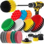 23Pcs Scrub Pad Drill Attachment Power Scrub Brush Kit 2 Pounds for sale