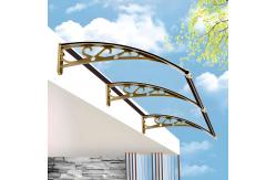 China Modern Adjustable DIY Aluminum Bracket PC Sheet Canopy Rain And Sunshine Protection supplier