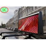 3G WIFI Car LED Sign Display Screen IP65 , High Refresh LED moving sign P5 12V for sale