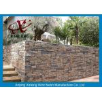 Galfan Galvanized Gabion Box , Gabion Wall Baskets For Riverbed Garden