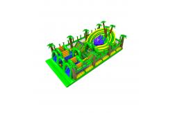 China Green - themed Inflatable Fun Palm Zone Customized Obstacle supplier