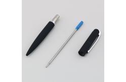 China Business Ball Pen With Logo Metal Rotating Soft Coating Soft Touch Ballpoint Pen supplier