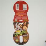 Hologram Hot Stamping Capsule Packaging Card Rhuno 100K for sale