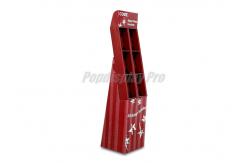 China Red 8 Pockets Custom Cardboard POS Displays Eco Friendly Lightweight supplier