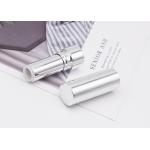 Aluminum Snap Open Lipstick Tube 3.5g Shiny Silver Empty for sale
