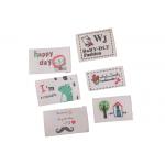 Custom Woven Printed Garment Labels Cotton Woven Labels For Clothing Supplier for sale
