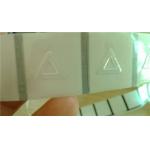 Transparent 2500pcs Shrink Sleeve Labels Triangle Sticker Roll with Braille