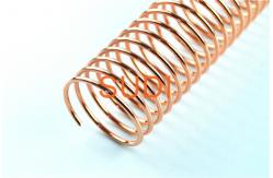 China Copper Metal Spiral Binding Coils , 2mm Single Book Binding Wire supplier
