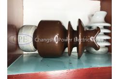 China ODM Brown Glazed Porcelain Pin Post Insulator With Hardware supplier