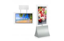 China Hanging High Brightness LCD Display Dual Screens With 700nits 65 4K Touching supplier